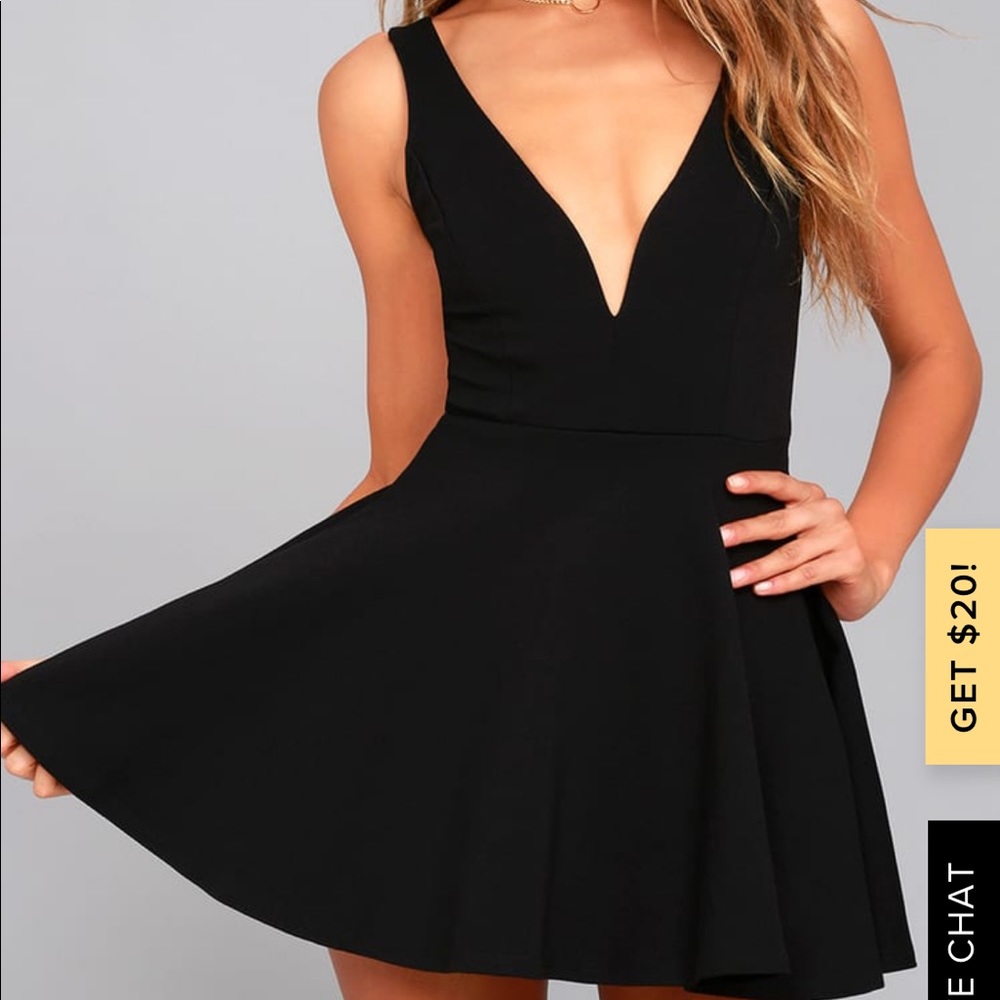 EUC Lulu Black Mini Dress